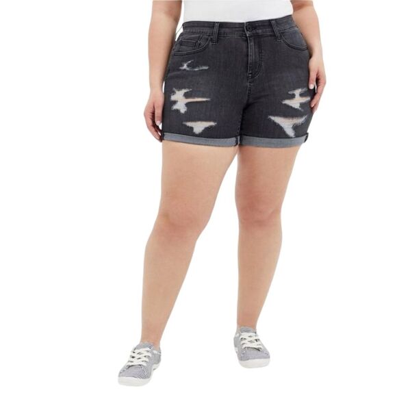 Torrid 5 Inch Super Soft Mid-Rise Denim Jean Shorts Size 24 - Picture 1 of 6